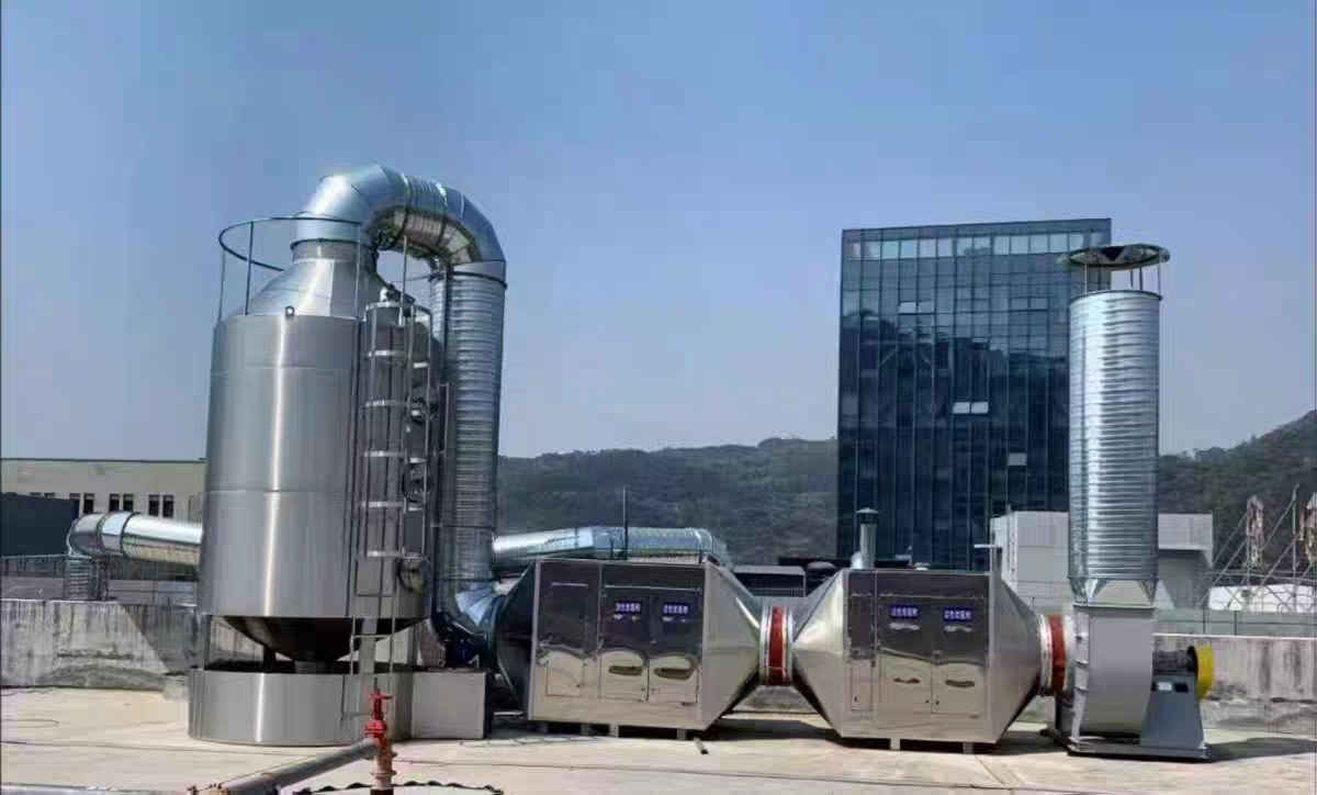 喷淋塔+活性炭吸附箱