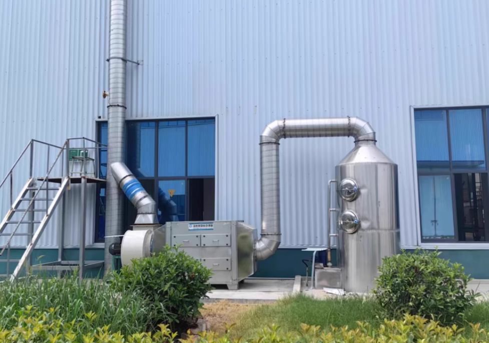 喷淋塔废气处理设备厂家排放标准解析：合规设计与技术优化路径