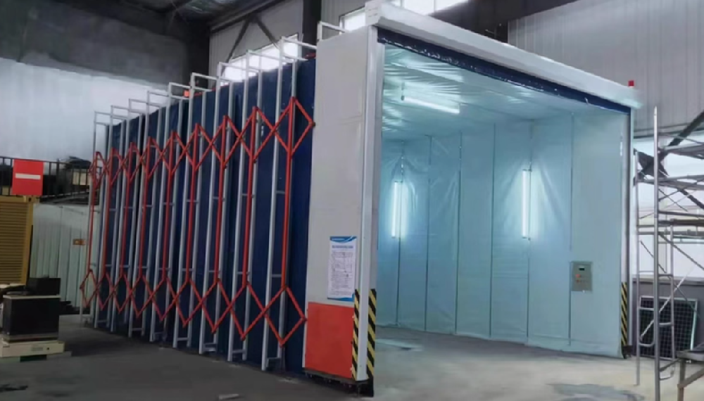伸缩喷漆房工作原理详解如何实现高效喷涂与废气零污染