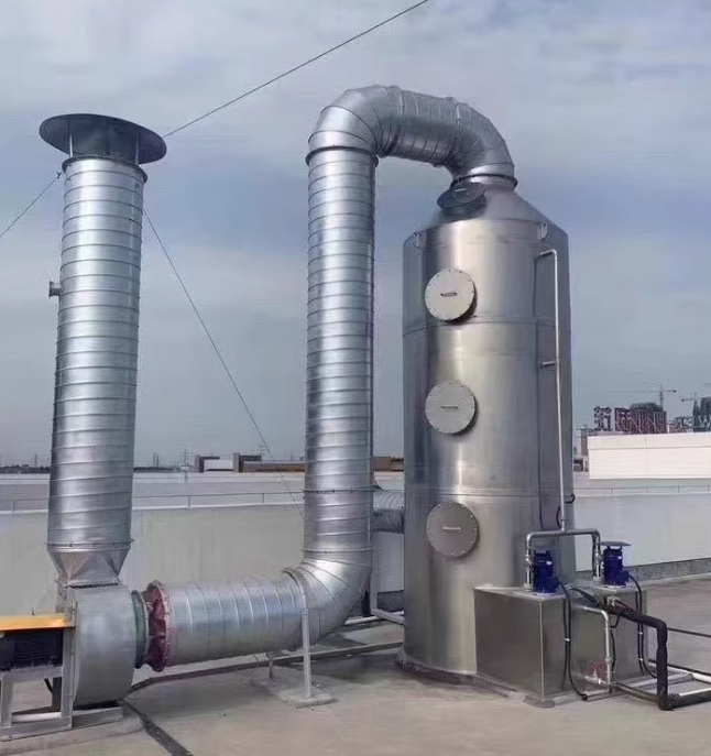 不锈钢喷淋塔：工业废气净化的