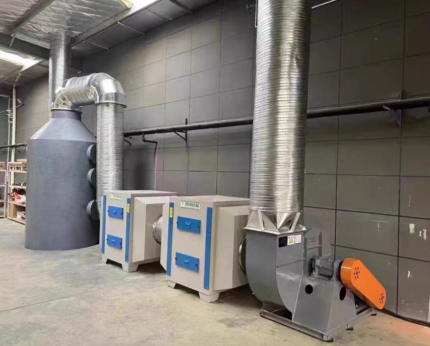 丝印厂废气处理设备（微生物除臭+活性炭吸附）