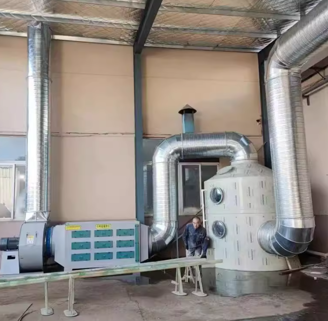 印刷厂废气处理工程（一级活性炭吸附+二级活性炭吸附）