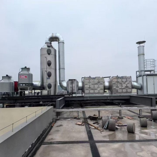 不锈钢喷淋塔、旋流板水喷淋除尘塔