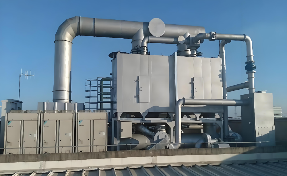 泰州粮油厂废气处理设备工程案例