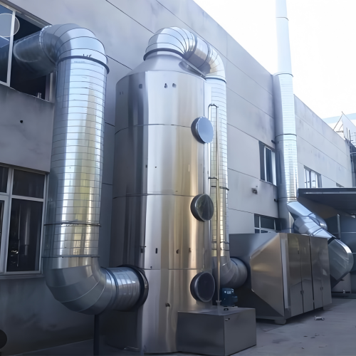 化工废气处理方案（喷淋塔 + 光催化氧化（UV）/ 等离子体）